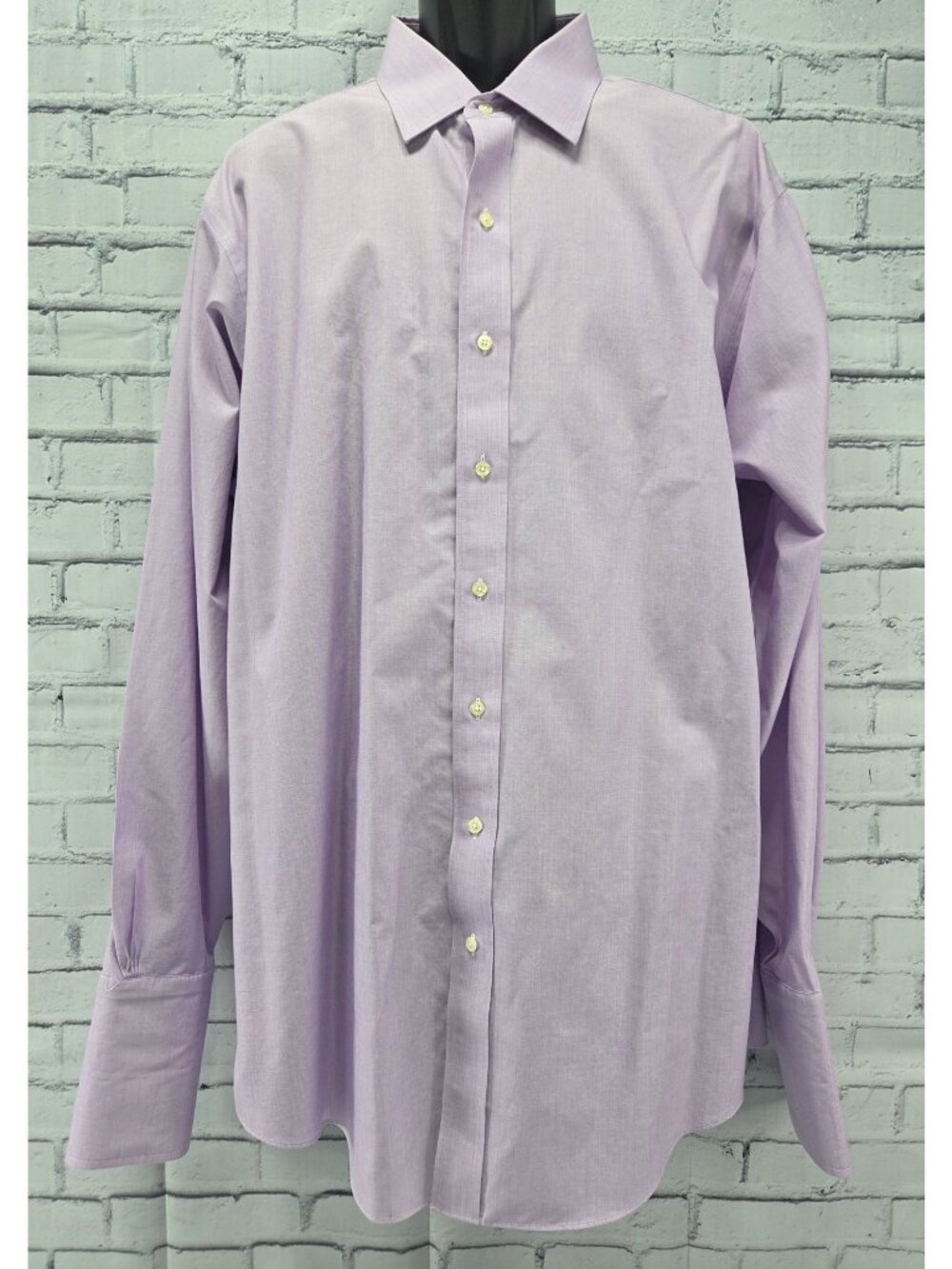 Brooks Brothers Regent Non-Iron Lavender Dress Shirt 18-37 - French Cuffs